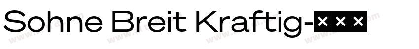 Sohne Breit Kraftig字体转换